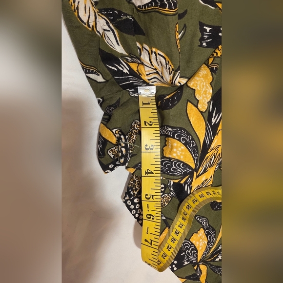 Like An Angel Shorts Womens 3X Leaf Floral Multicolor High Waist Elastic Resort - Picture 10 of 10